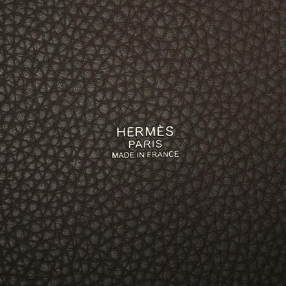 Hermes Taurillon Clemence Picotin Lock 26 GM Etoupe 10 of 12