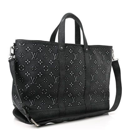 Louis Vuitton Calfskin Monogram Journey Tote Charcoal 3 of 10
