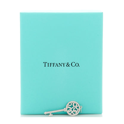 Tiffany Platinum Diamond Small Bubbles Key Pendant 4 of 4