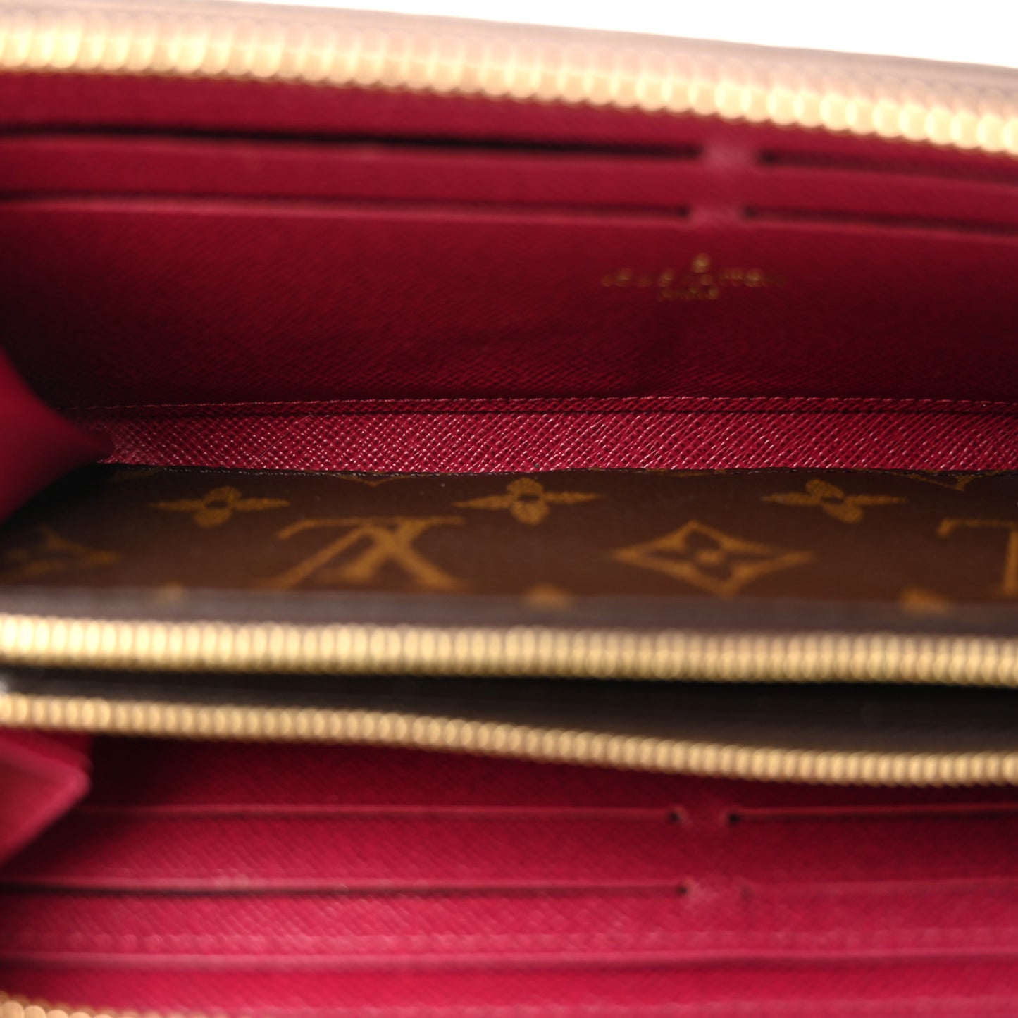 Monogram Clemence Wallet Fuchsia