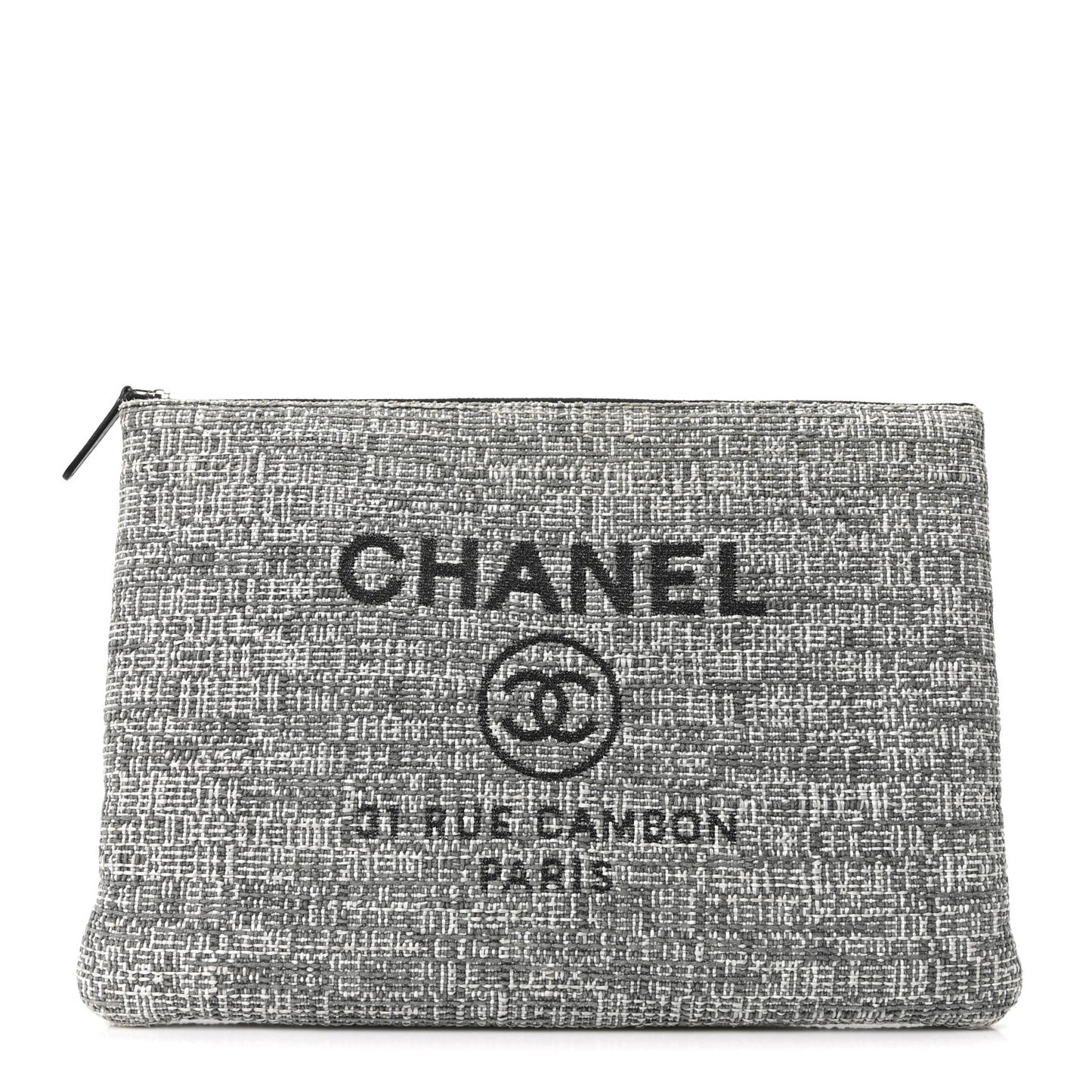 Canvas Large Deauville Pouch Grey