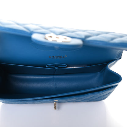 Chanel Caviar Quilted Jumbo Double Flap Blue 4 of 4