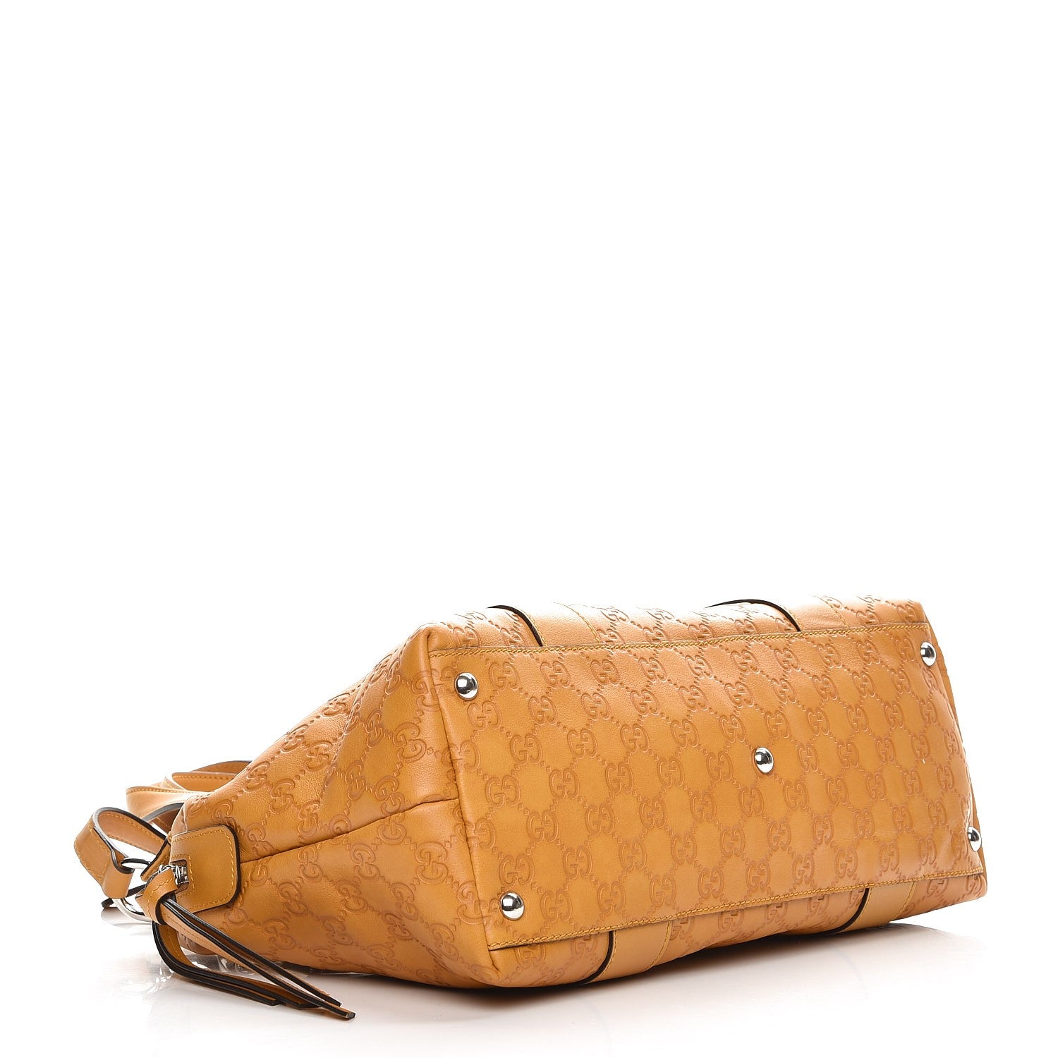 Gucci Guccissima Medium Bamboo Bar Tote Yellow 5 of 8