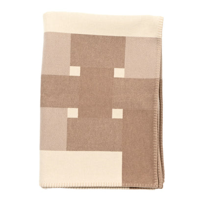 Hermes Wool Cashmere Tissage Blanket Sable 1 of 3