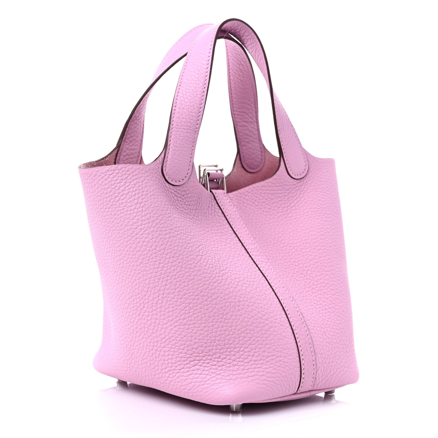 Hermes Taurillon Clemence Picotin Lock 18 PM Mauve Sylvestre 3 of 11