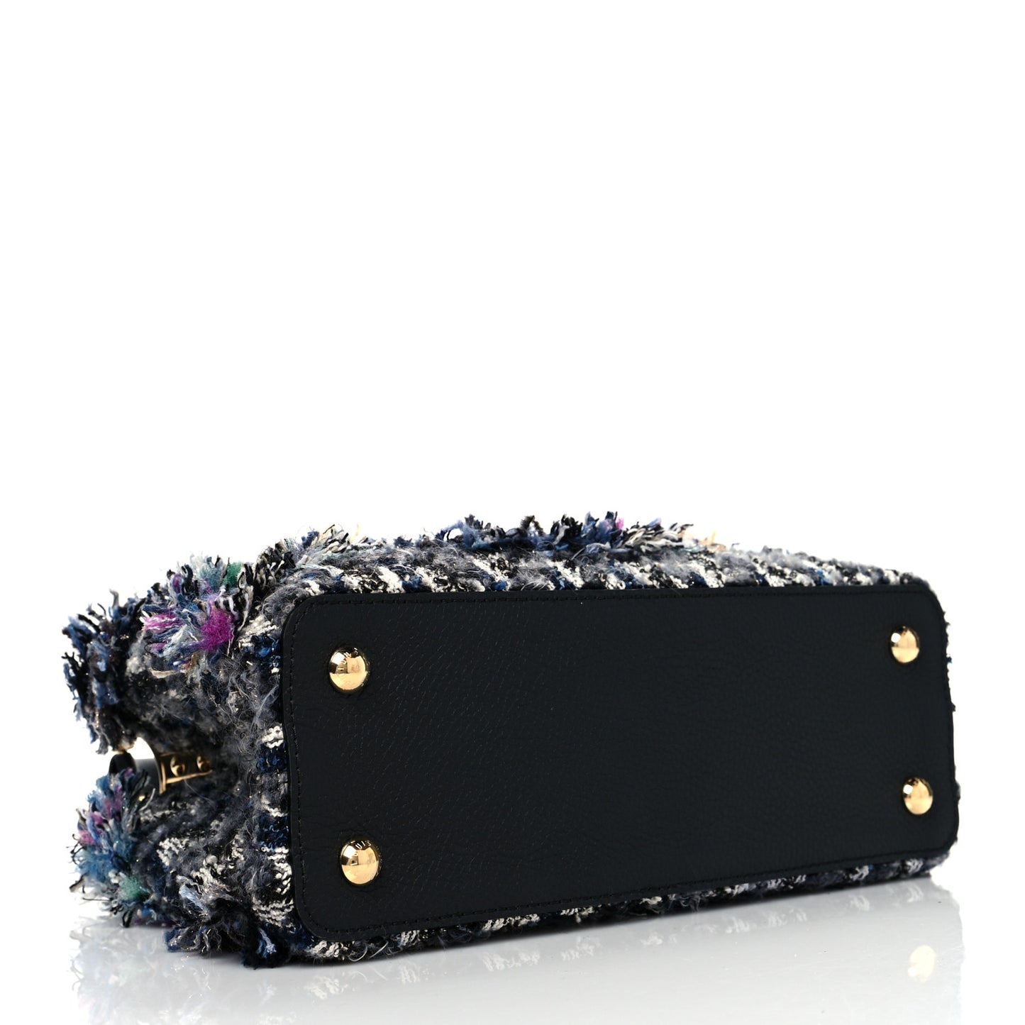 Tweed Calfskin Capucines MM Multicolor