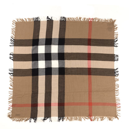 Burberry Merino Wool House Check Scarf Brown 1 of 4