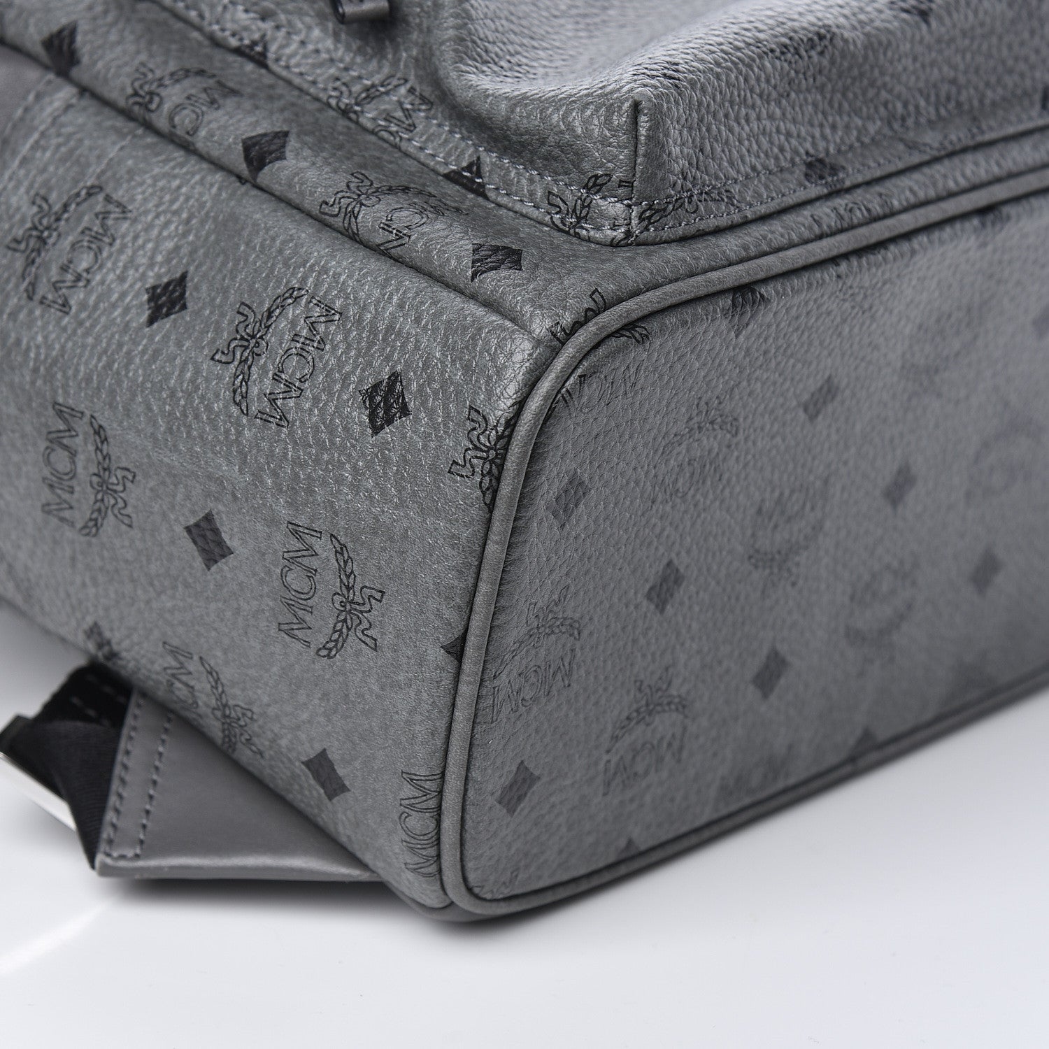 MCM Visetos Small Stark Backpack Phantom Grey 8 of 10
