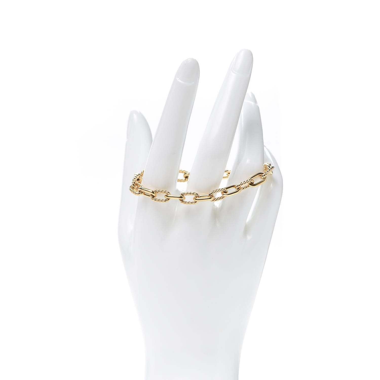 David Yurman 18K Yellow Gold 6mm Madison Classic Chain Bracelet 2 of 6