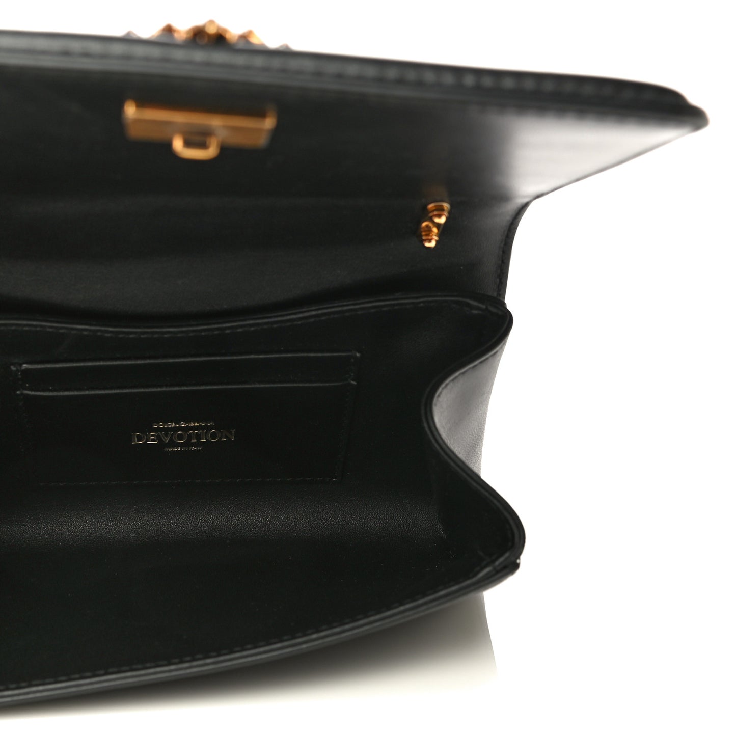 Calfskin Mini Devotion Crossbody Bag Black