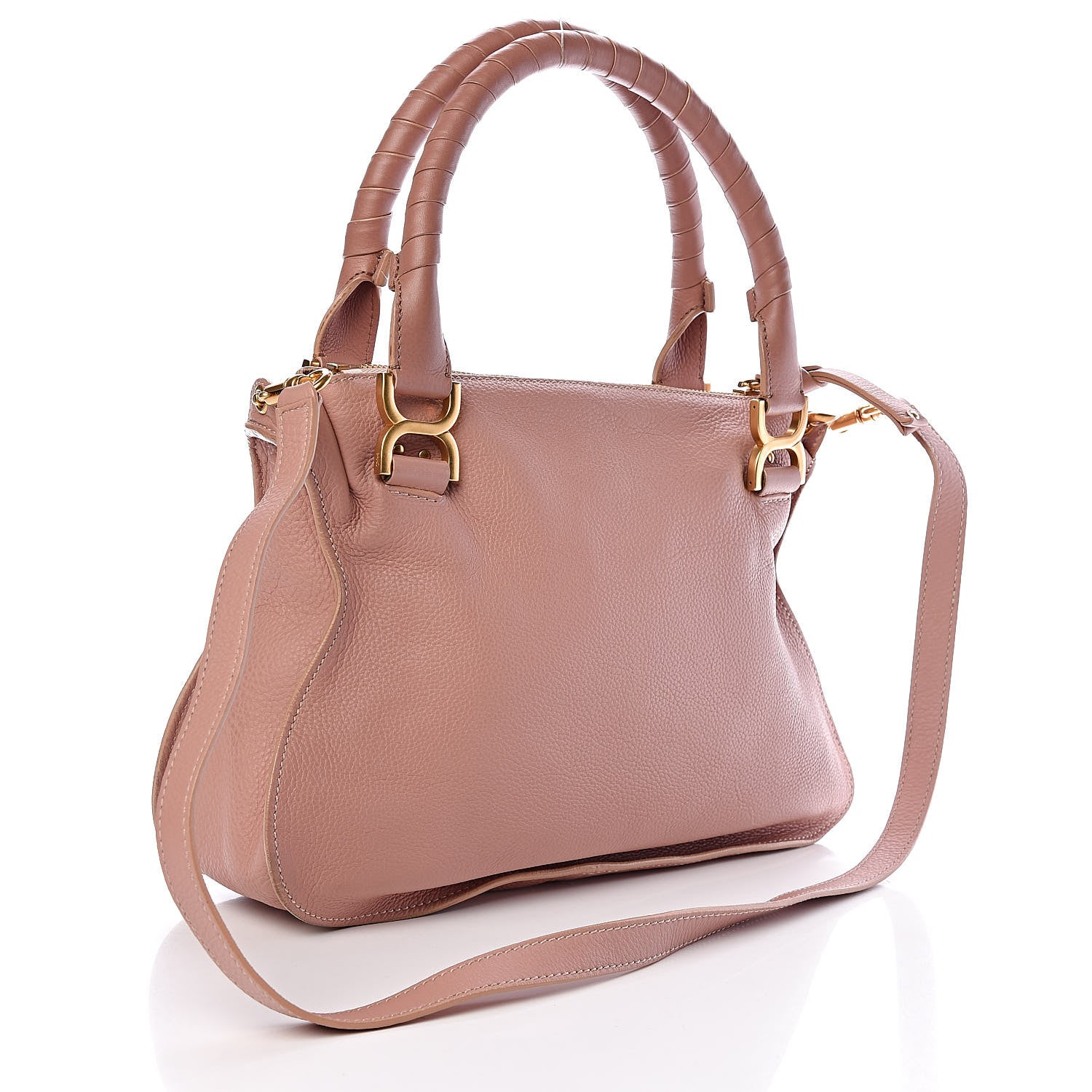 Chloe Calfskin Medium Marcie Satchel Anemone Pink 3 of 10