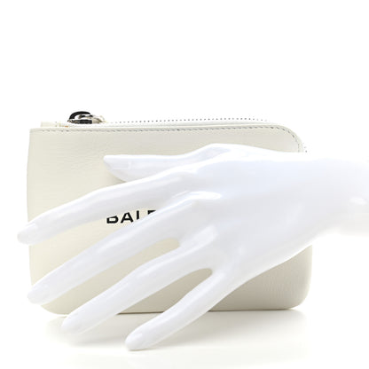 Balenciaga Calfskin XS Everyday Zip Coin Pouch White 2 of 7