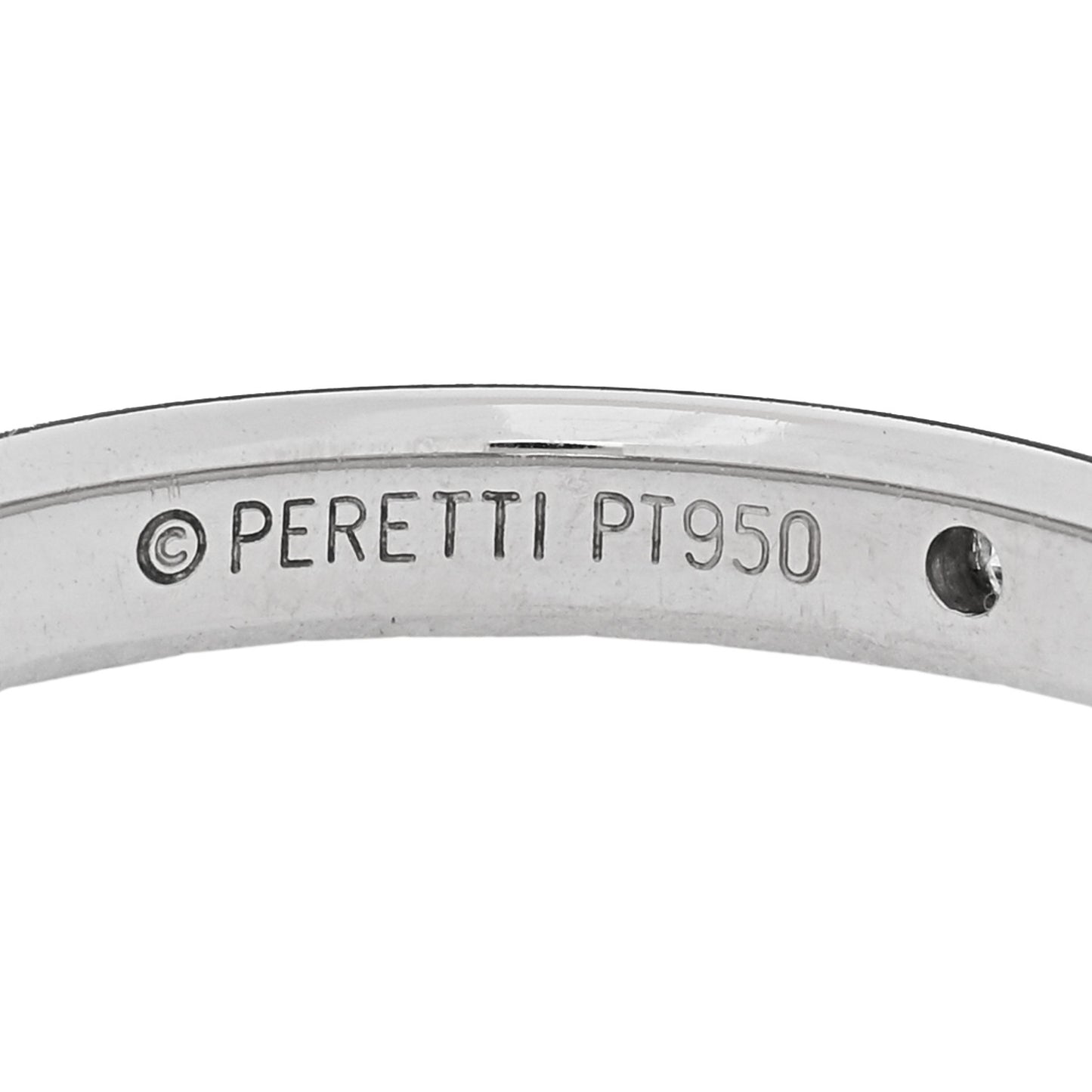 Platinum Diamond Elsa Peretti Band Ring 49 5