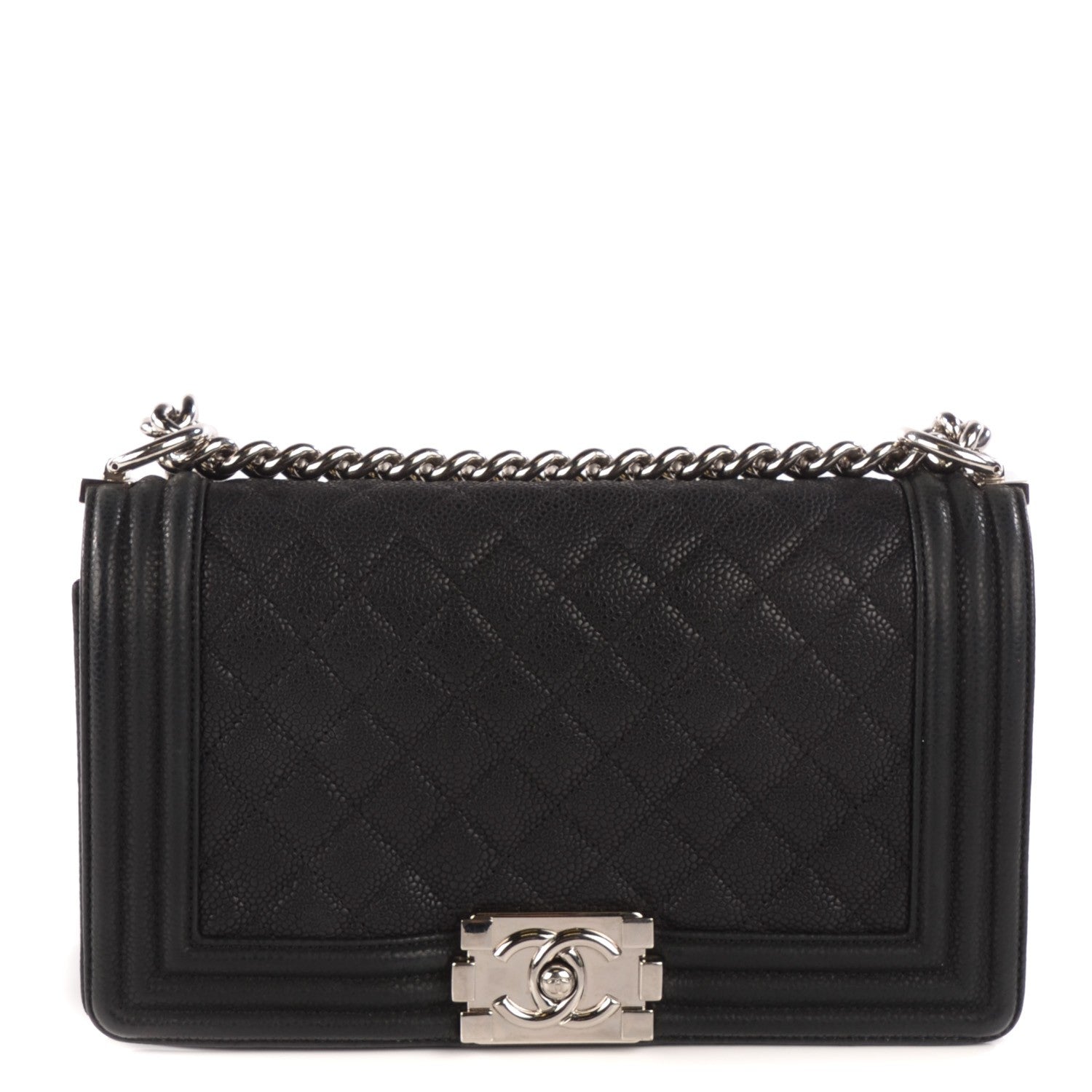Chanel Caviar Quilted Medium Boy Flap Black 1 of 9
