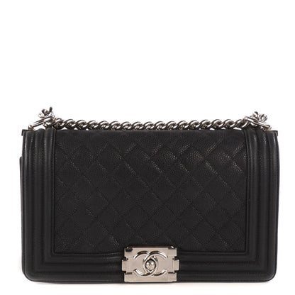 Chanel Caviar Quilted Medium Boy Flap Black 1 of 9
