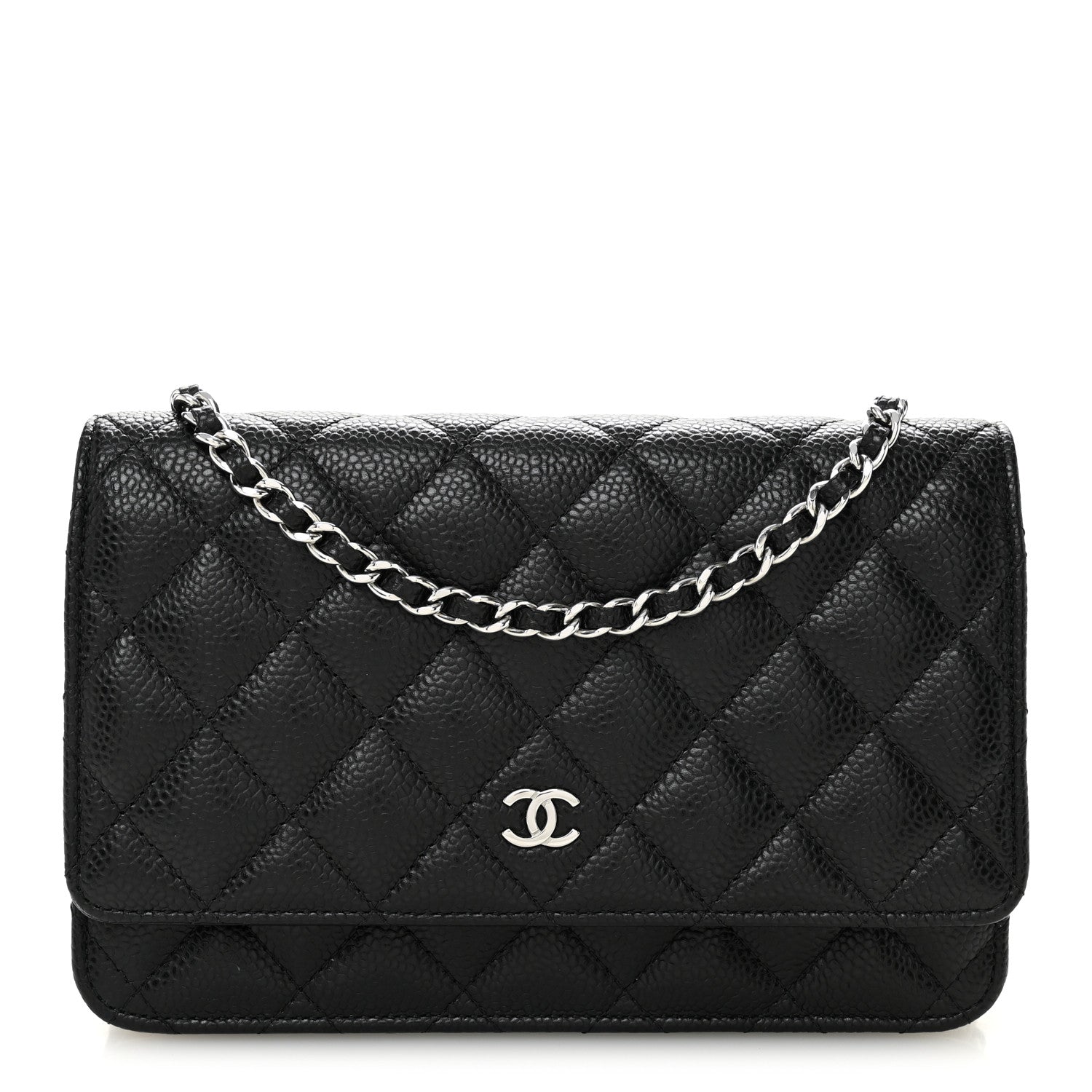 Chanel Caviar Quilted Wallet on Chain WOC Black 1 of 12