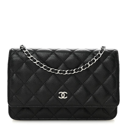 Chanel Caviar Quilted Wallet on Chain WOC Black 1 of 12