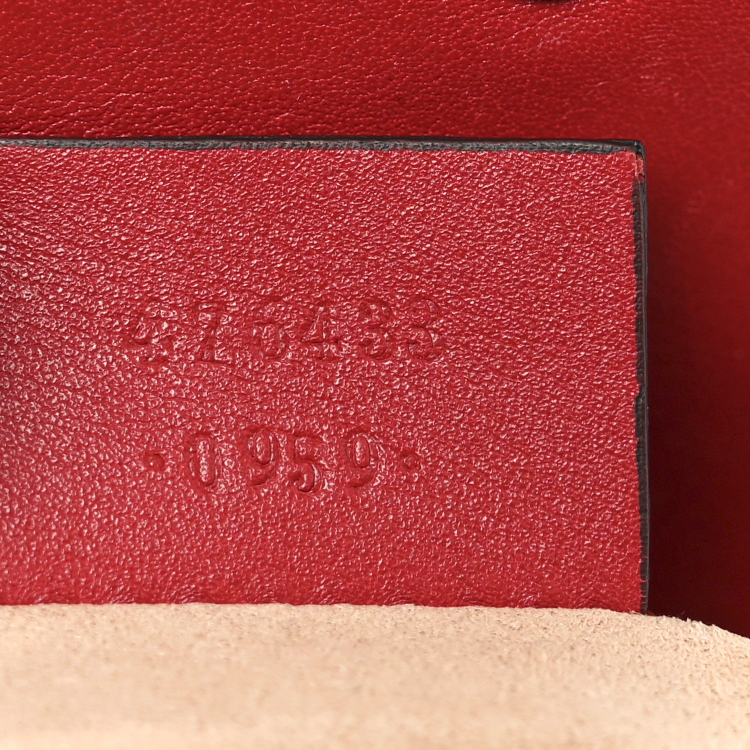 Gucci Calfskin Matelasse Super Mini GG Marmont Shoulder Bag Hibiscus Red 12 of 18