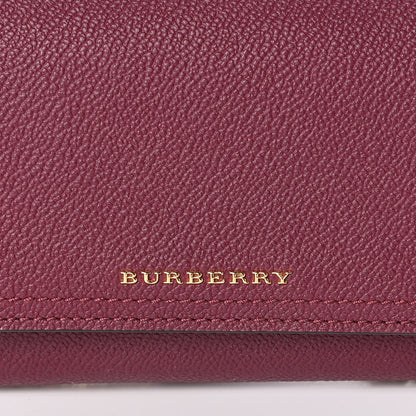Burberry Grainy Calfskin Henley Wallet On Chain Burgundy 9 of 9