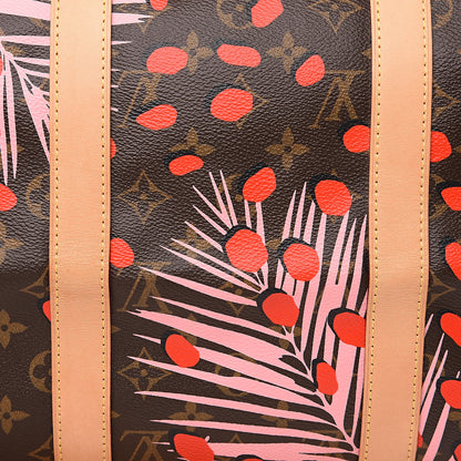 Louis Vuitton Monogram Jungle Dots Keepall Bandouliere 50 Sugar Pink Poppy 9 of 9
