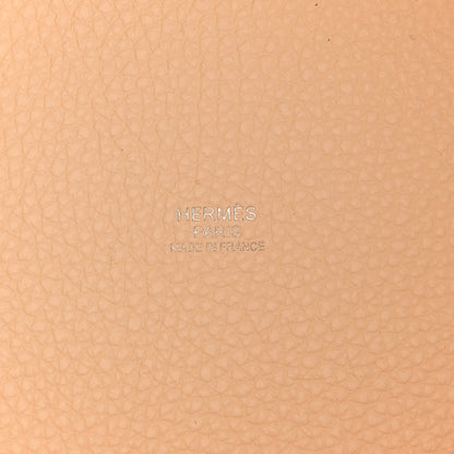Hermes Taurillon Clemence Swift Eclat Picotin Lock 22 MM Nata Sesame 6 of 11