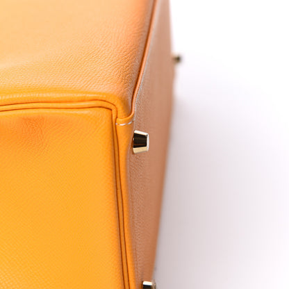 Hermes Epsom Candy Kelly Retourne 35 Jaune D'Or Feu 12 of 33