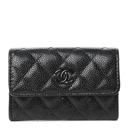 Chanel Caviar Quilted Incognito Flap Card Holder Black 1 of 12