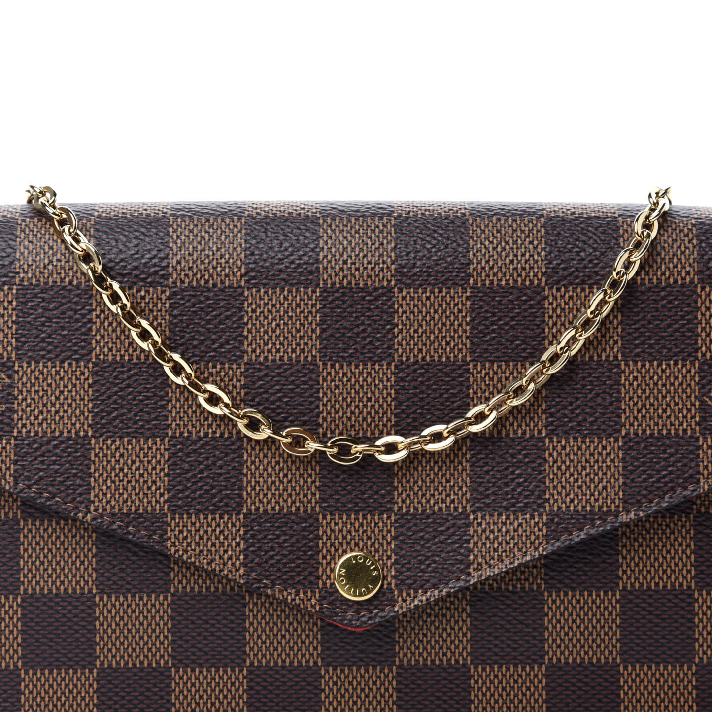 Damier Ebene Pochette Felicie Chain Wallet