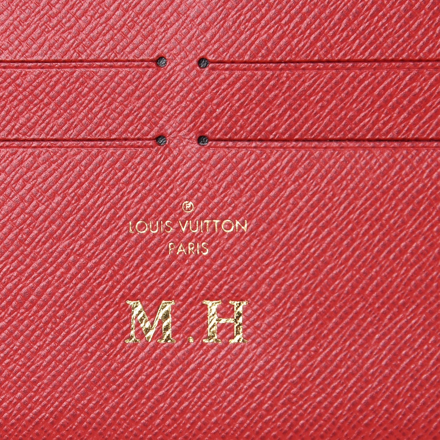 Calfskin Felicie Card Holder Insert Cherry