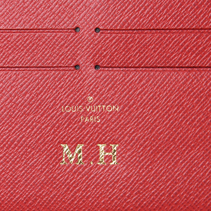 Louis Vuitton Calfskin Felicie Card Holder Insert Cherry 6 of 6