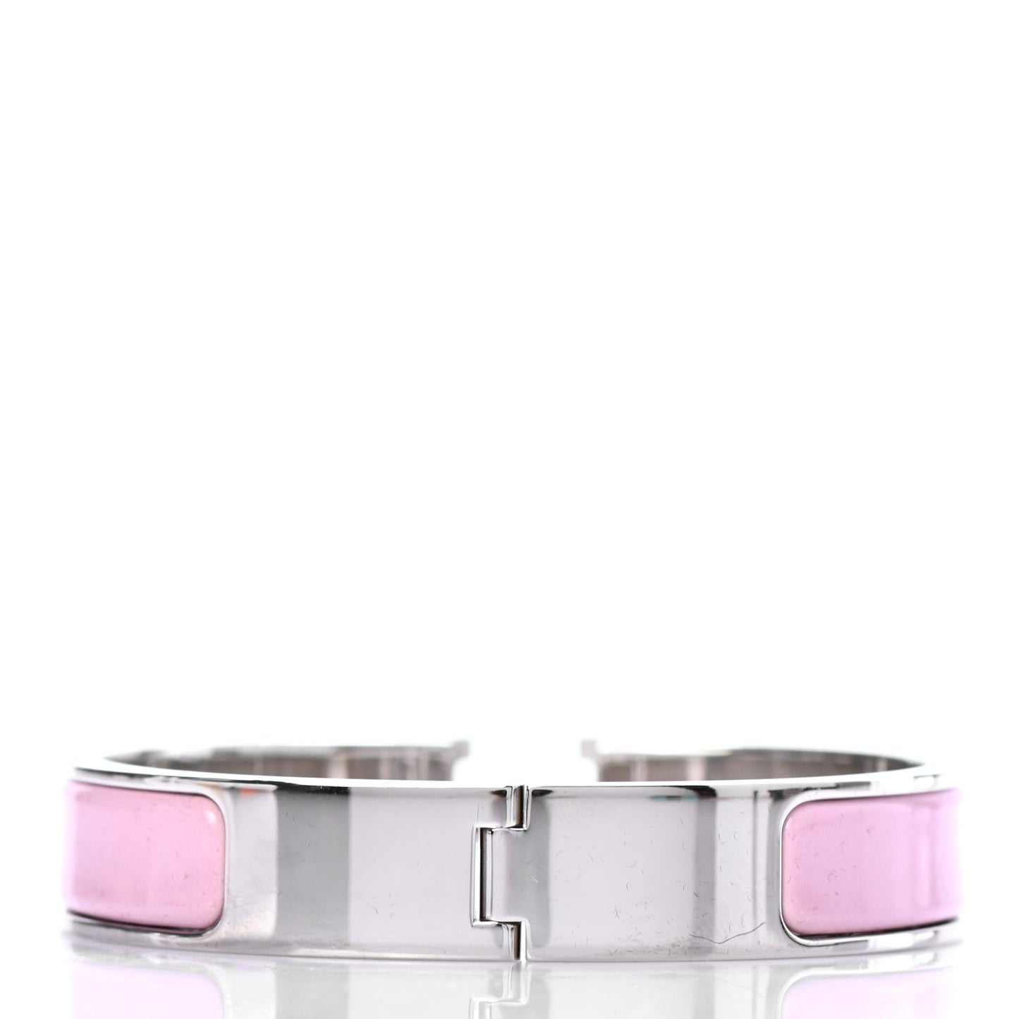 Enamel Narrow Clic Clac H Bracelet PM Rose Dragee