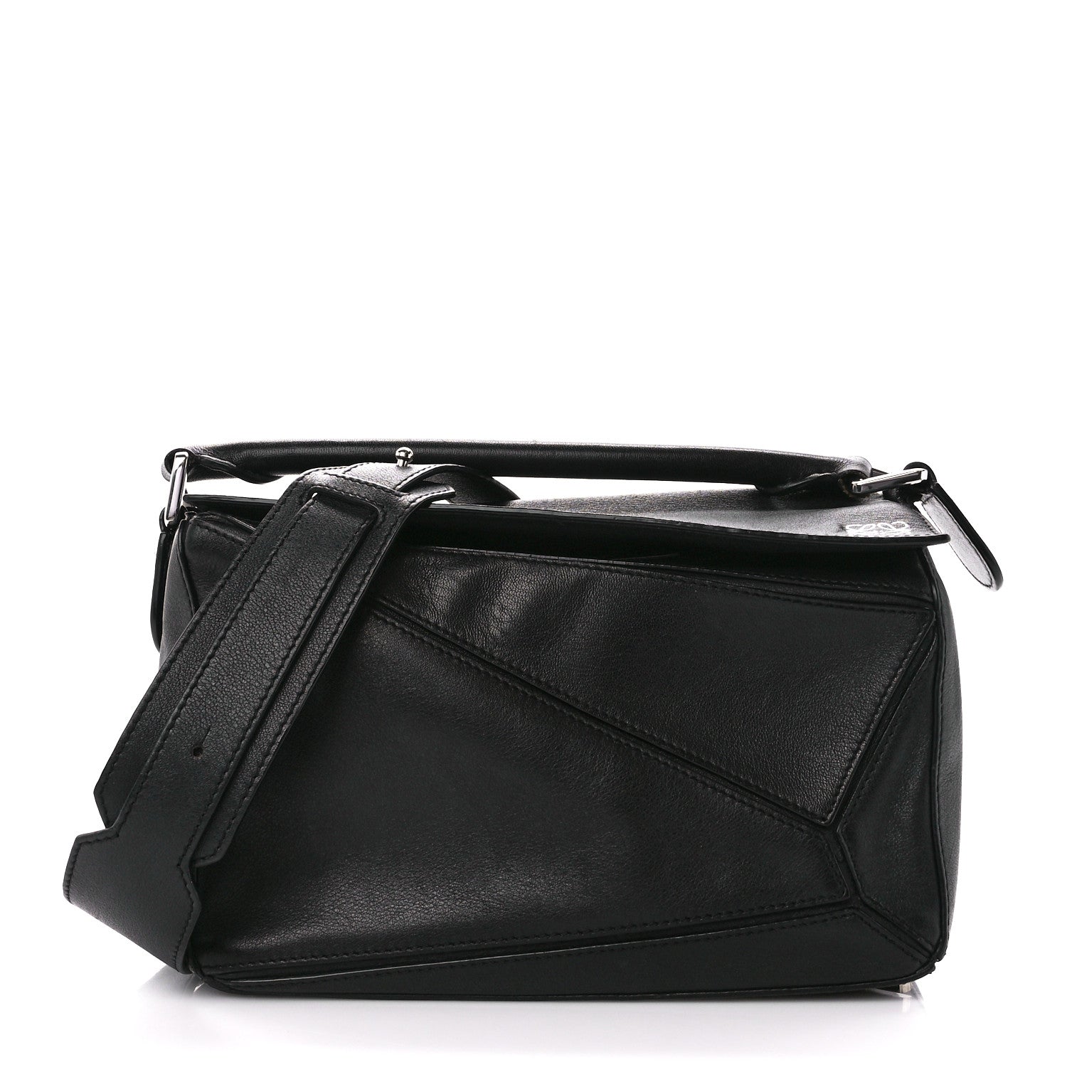 Loewe Calfskin Small Puzzle Bag Black 1 of 11