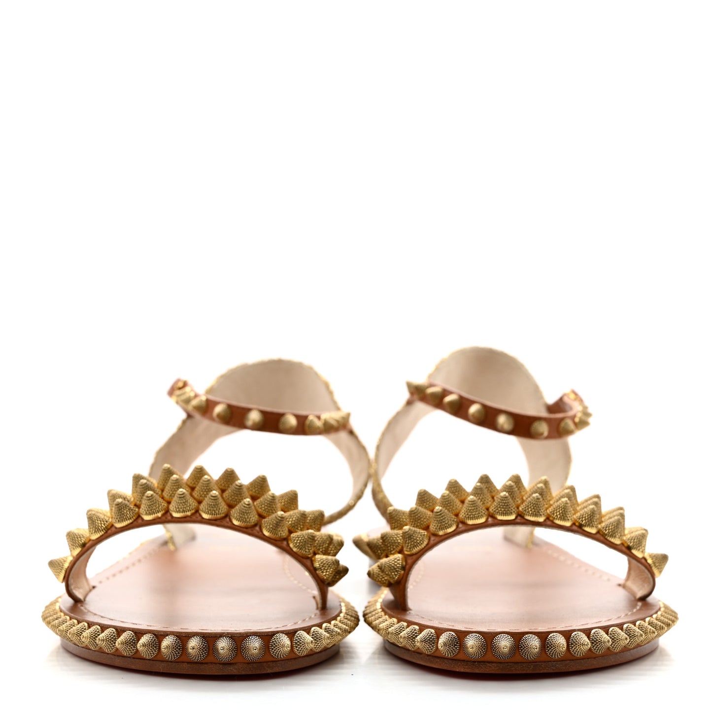 Specchio Cordorella Flat Sandals 38 Cuoio