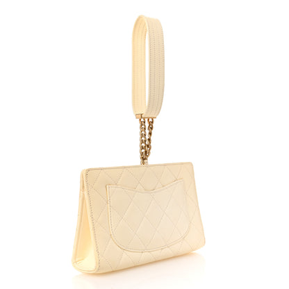 Chanel Lambskin Quilted Evening By The Sea Clutch White 3 of 13