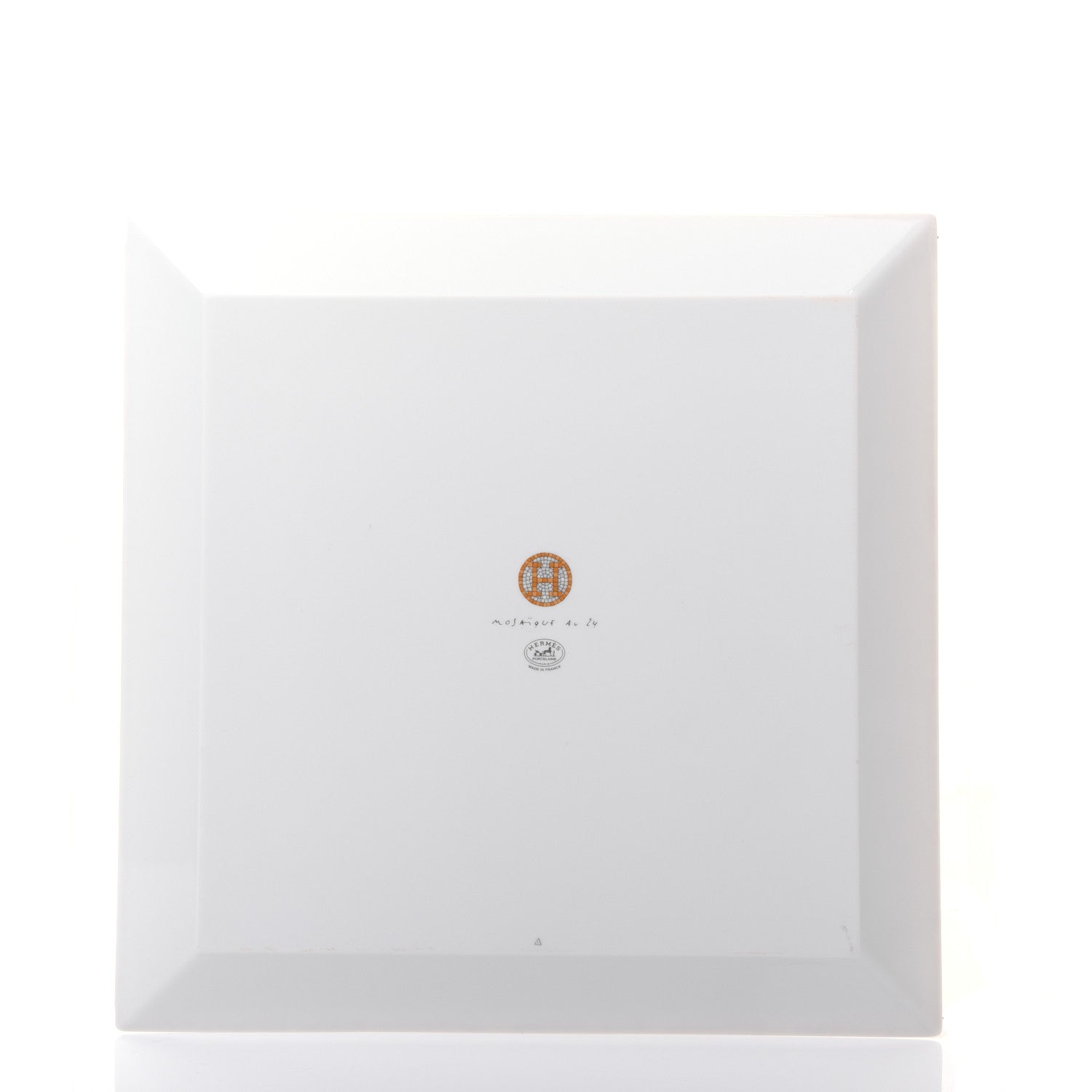 Hermes Porcelain Mosaique au 24 Square Plate 3 of 6