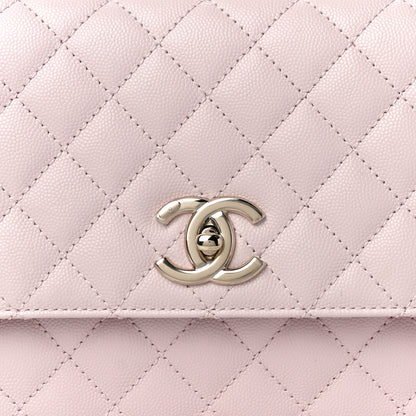 Chanel Caviar Quilted Small Coco Handle Flap Light Pink 8 of 10