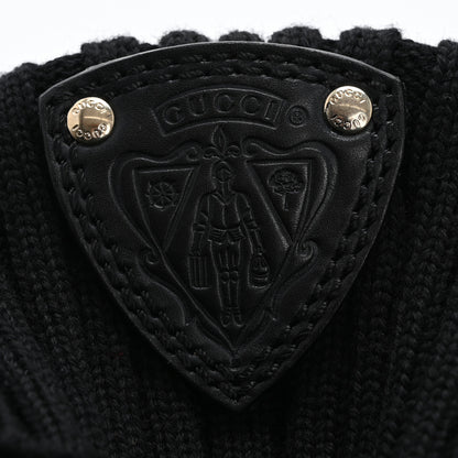 Gucci Wool Calfskin Knee Length Sock Boots 37.5 Black 8 of 11