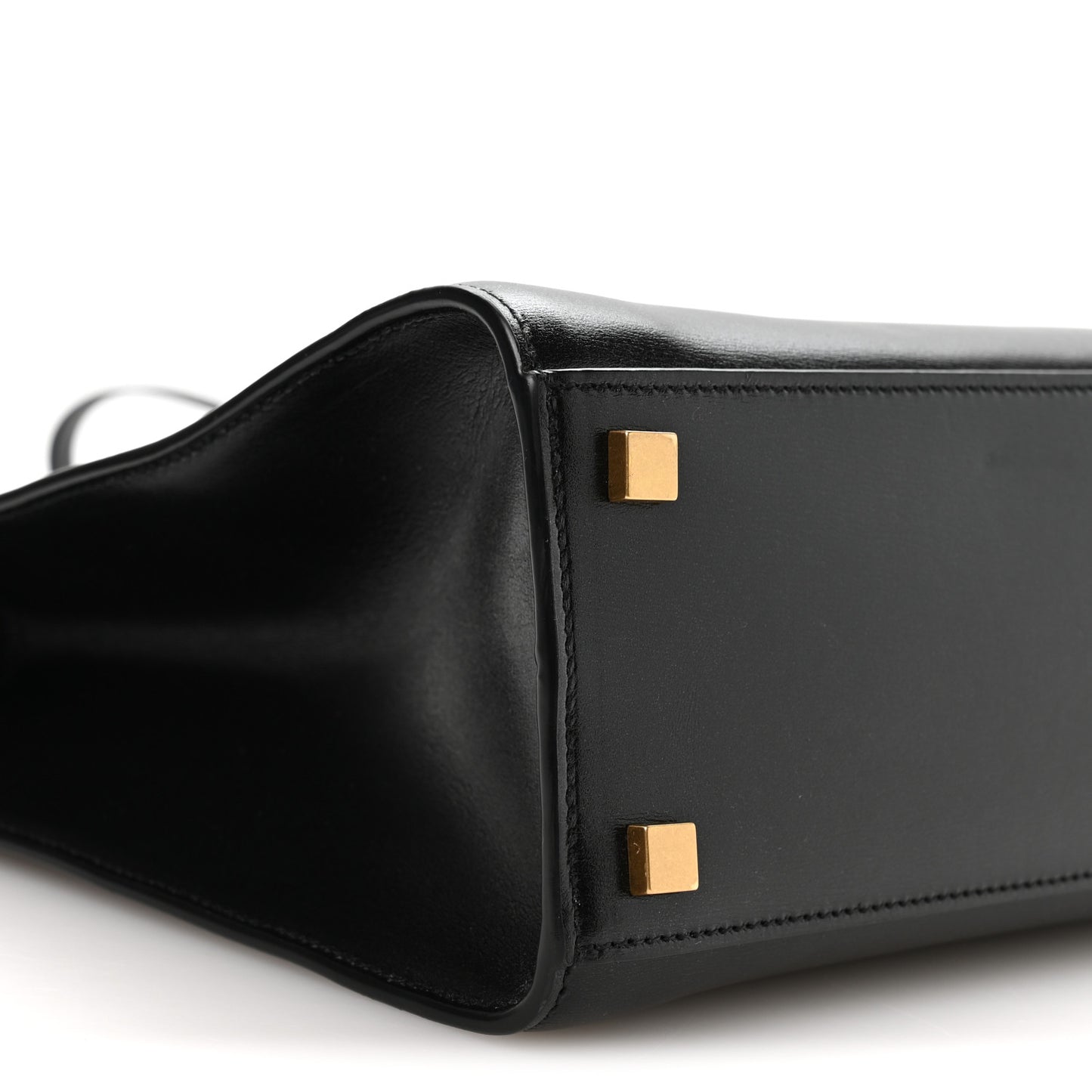 Calfskin Small Manhattan Shopper Tote Black