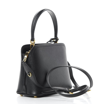 Prada Saffiano Cuir Micro Matinee Tote Black 4 of 10
