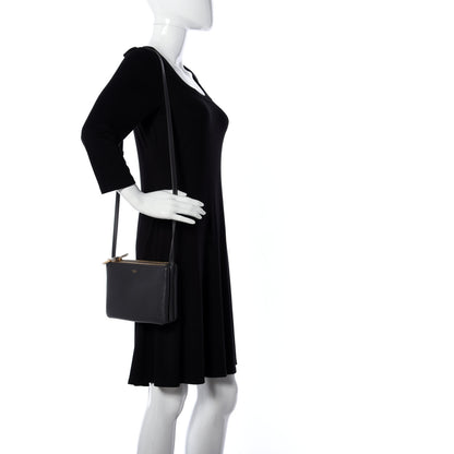 Celine Lambskin Small Trio Crossbody Bag Medium Grey 2 of 10