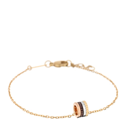 Boucheron 18K Yellow Pink White Gold Diamond PVD XS Quatre Classique Bracelet 1 of 3