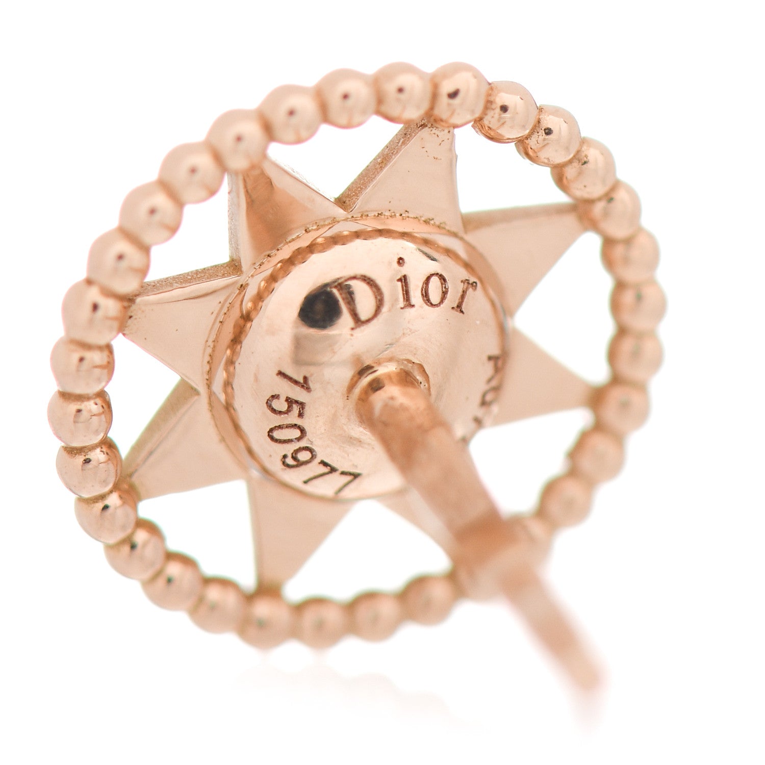 Christian Dior 18K Rose Gold Diamond XS Rose Des Vents Earrings 4 of 5