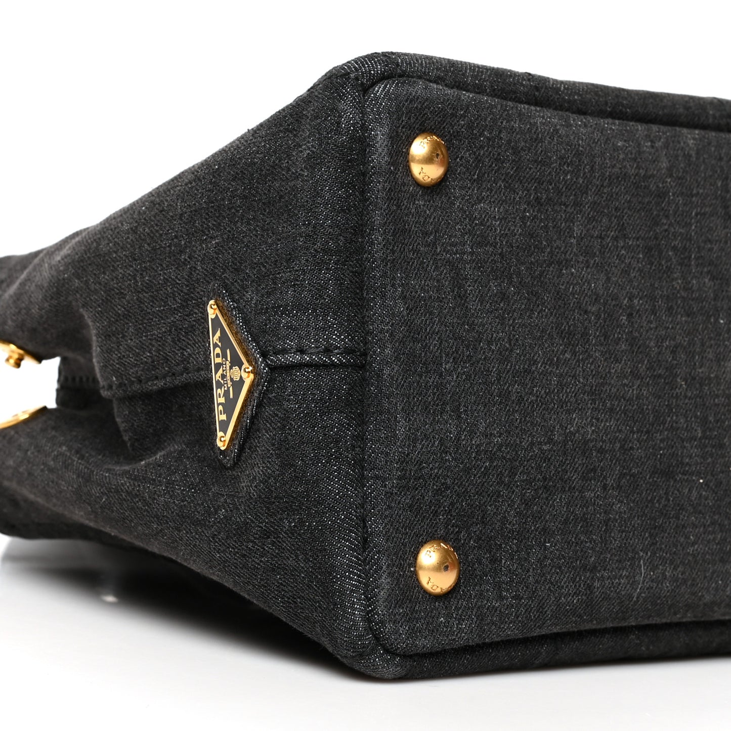 Denim Small Logo Tote Black
