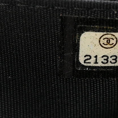 Chanel Patent Goatskin Quilted CC Eyelet Wallet On Chain WOC Black 8 of 11
