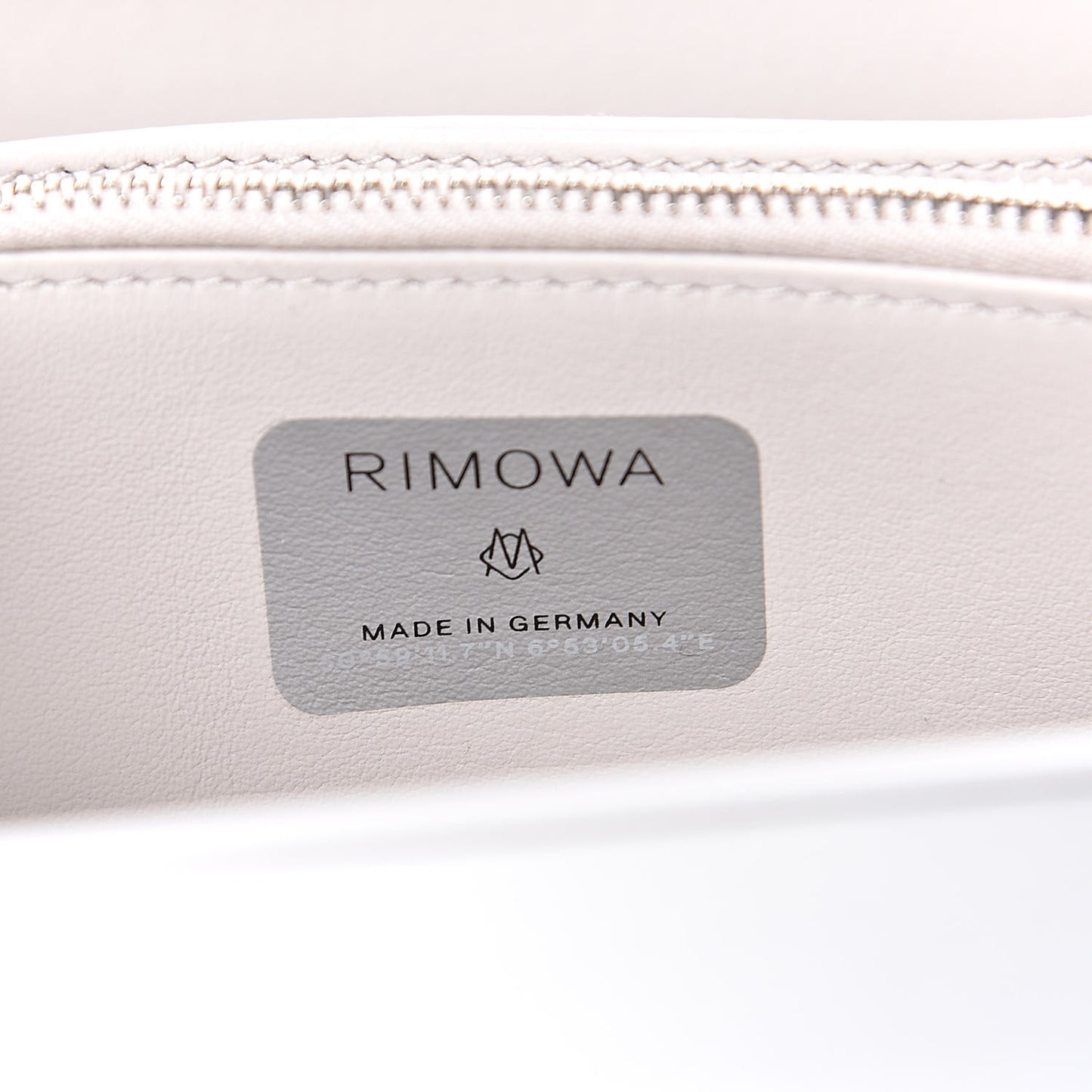 X RIMOWA Aluminum Personal Clutch On Strap Silver