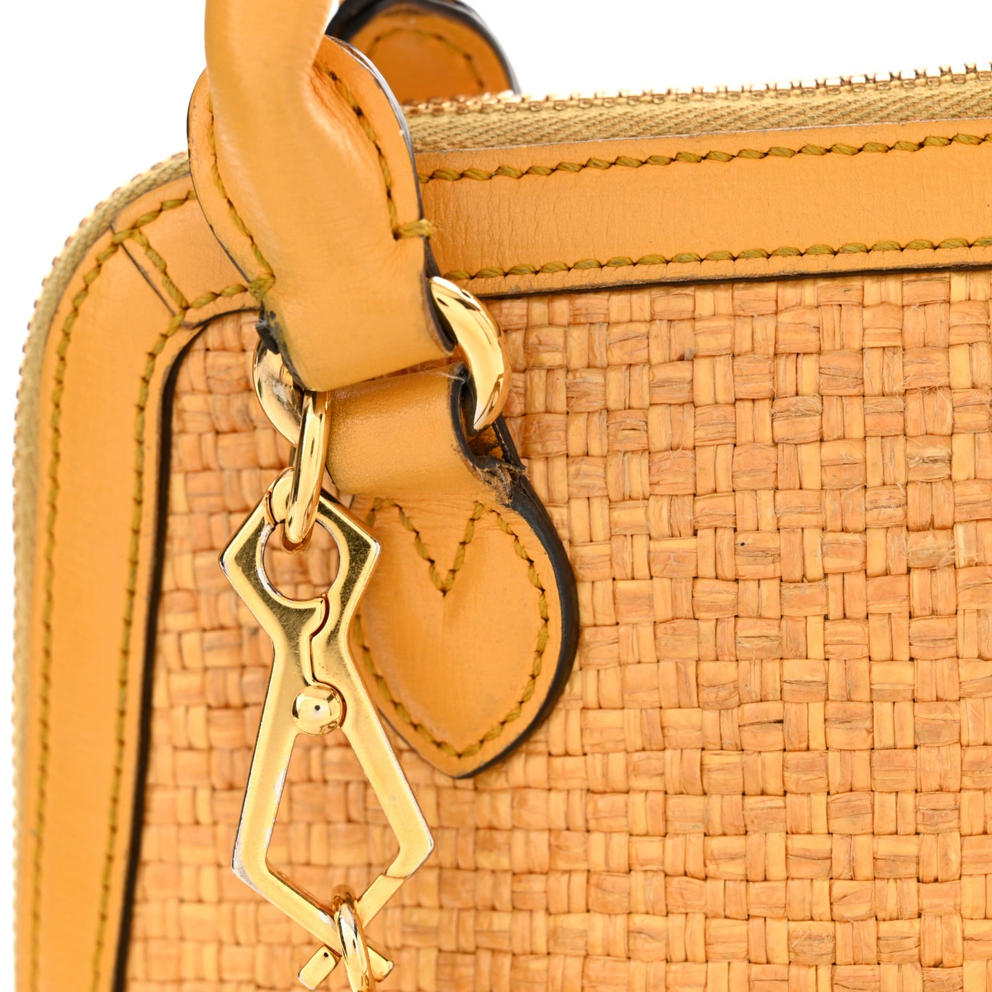 Straw Azalea Calfskin Woven Mini Horsebit 1955 Top Handle Bag Crop Black