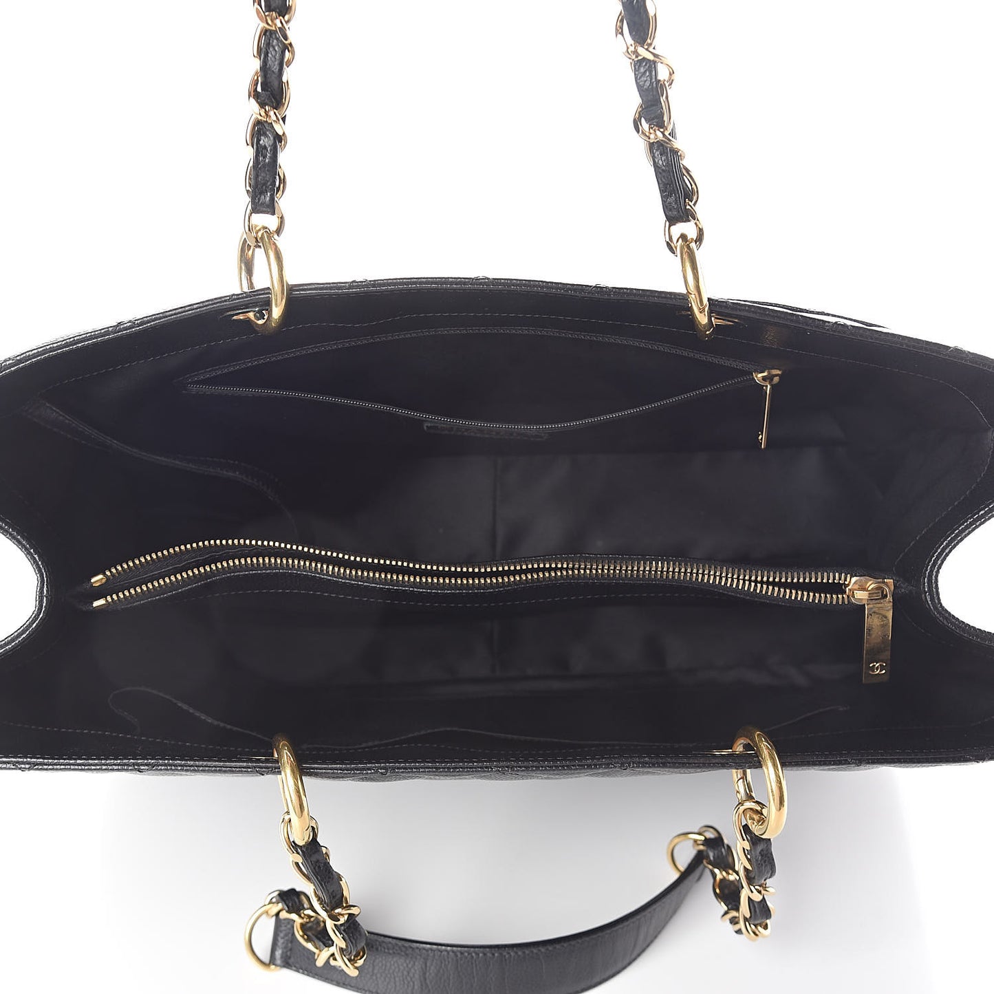 Caviar Quilted XL Grand Shopping Tote GST Black