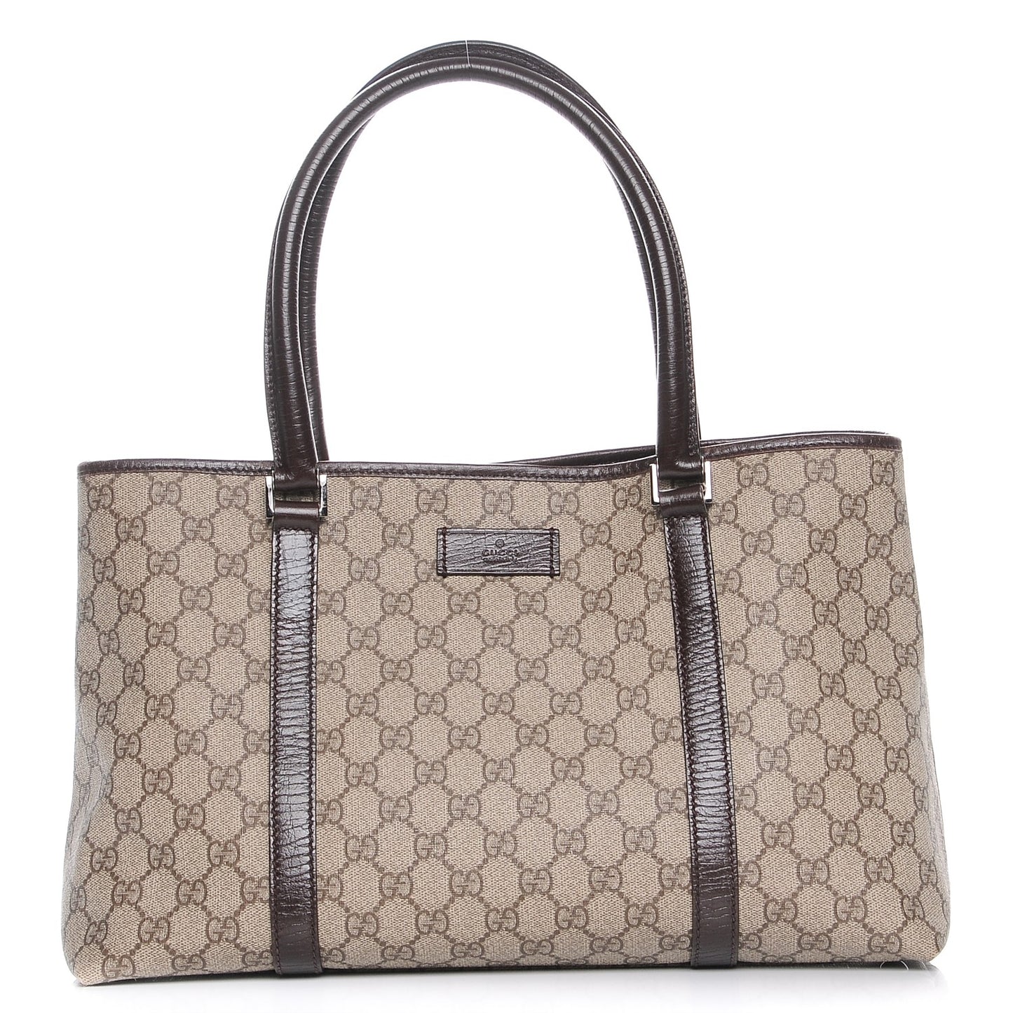 GG Plus Monogram Medium Joy Tote Dark Brown