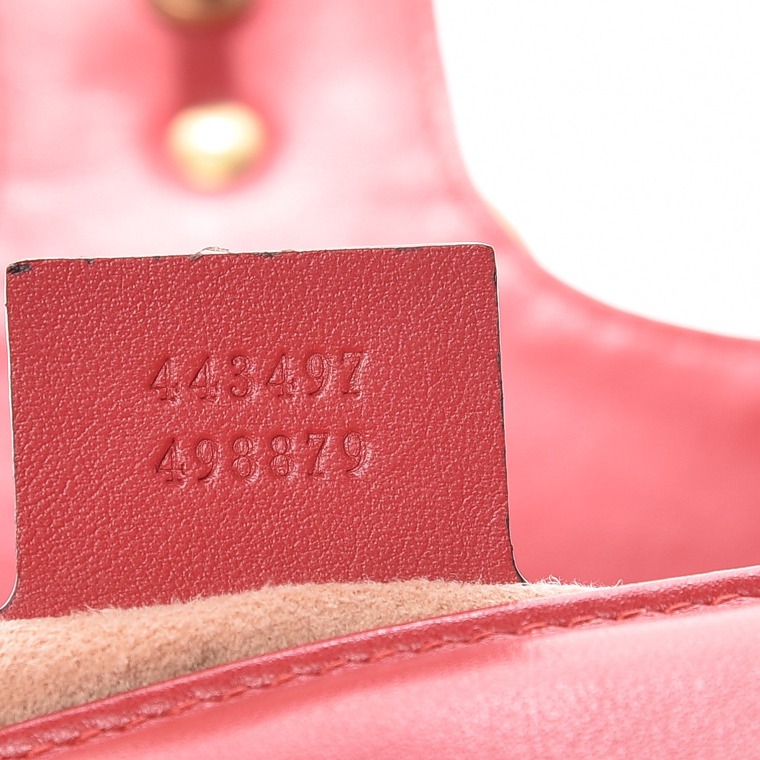 Gucci Calfskin Matelasse Small GG Marmont Shoulder Bag Hibiscus Red 7 of 13