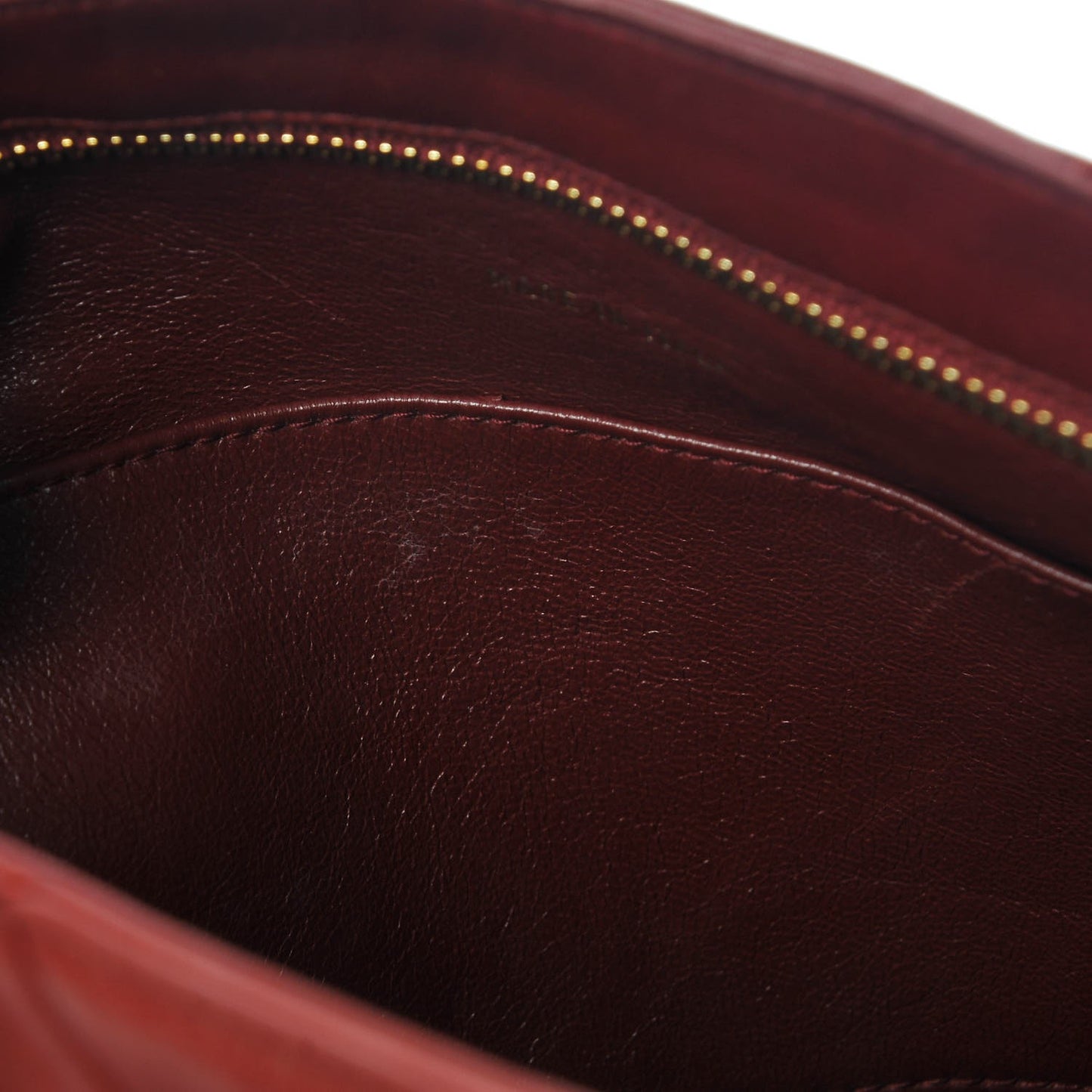 Lambskin Stitched Tassel Shoulder Bag Red